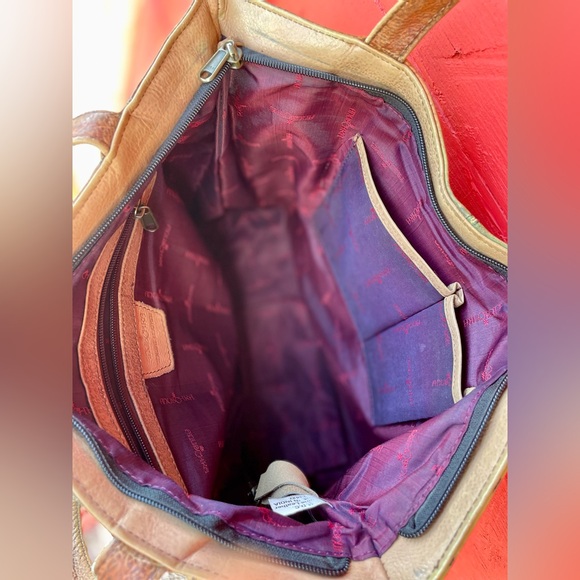 Vintage Anuschka hand painted leather shoulder bag - Picture 7 of 16